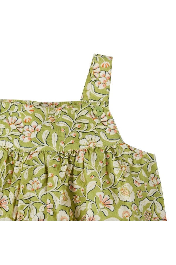 Salopette Bohème Bébé Patty imprimée fleurs - Bonheur du Jour
