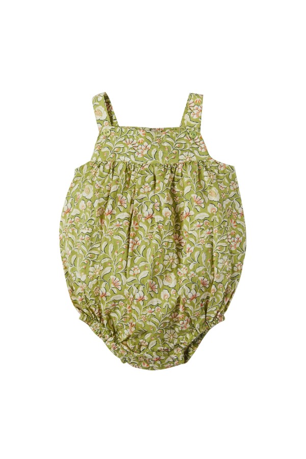 Salopette Bohème Bébé Patty imprimée fleurs - Bonheur du Jour