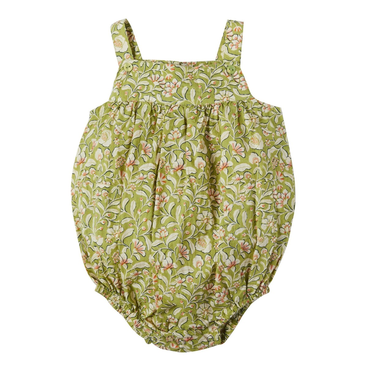 Salopette Bohème Bébé Patty imprimée fleurs - Bonheur du Jour