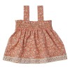 Top Fille Papeete Corail/Ecru