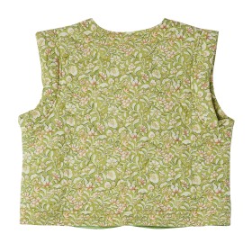 Girl waistcoat Cherry Vert Olive