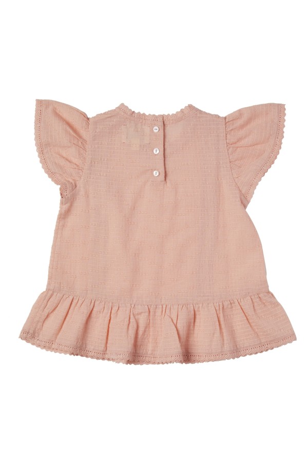 Blouse romantique fille avec ses volants pour swinger