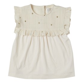 Tee shirt Girl Lelie Ecru/Rosée