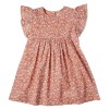 Girl Dress Amicia Corail/Ecru