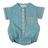 Baby overall Timéo Vichy Bleu/Vert