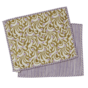 Set of 2 Table Mats Poppies Violine