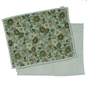 Set of 2 Table Mats Meera Blue green