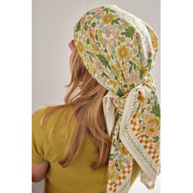 Foulard Indien - Amaia Rose/Corail