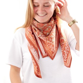 Foulard Indien - Meera Terracotta