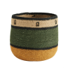 Panier - Petits carrés Verts - 20 cm