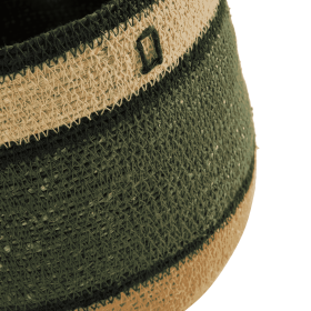 Baskets in seagrass in a bohemian style