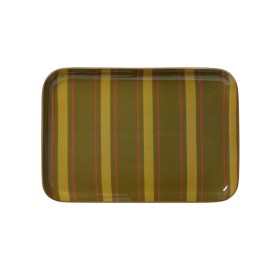 copy of Bohemian chic tray with enameled metal flowers