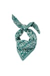 Small Indian Scarf - Awisha Blue Green