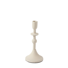 Candleholder Solar - 20 cm - Ecru