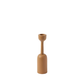 Bougeoir Terra - 16,5 cm - Noisette