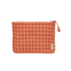 Petite pochette - Vichy Rose/Terracotta