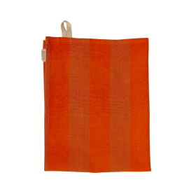 Torchon - Large Rayure Orange