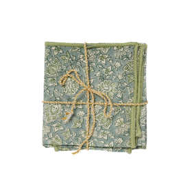 Set of 2 Table Mats - Arushi Blue Green