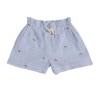 Short Cap Ferret - White/blue