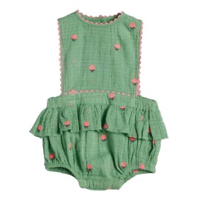 Barboteuse Peony - Fleurs vert