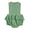 Romper Peony - Green flowers