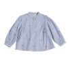 Blouse Natie - White/blue