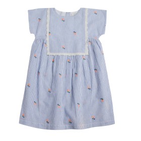 Robe Positano - Blanc/bleu