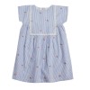 Robe Positano - Blanc/bleu