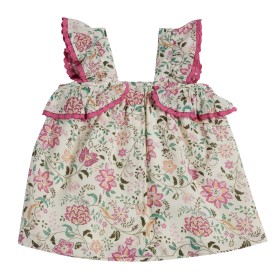 Top Ashley - Fleurs rose