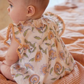 Romper Laureline - Pink flowers