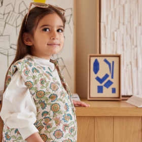 Veste sans manches Cherry - Rosée/bleu