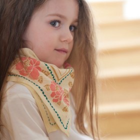 Foulard Indien Enfant - Nur Ecru