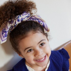 Foulard Indien Enfant - Isha Cassis