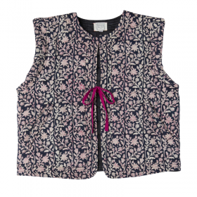Sleeveless vest Cherry Femme - Indigo