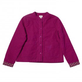 Girl quilted velvet jacket Cassis