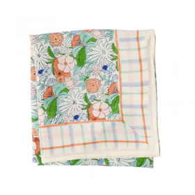 Foulard Indien - Magic Garden Green