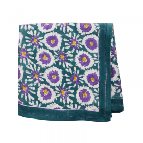 Foulard Indien - Margotte Vert Sapin