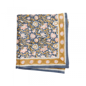 Foulard Indien - Azur Indigo