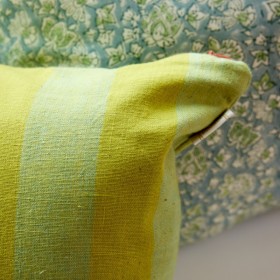 Cushion Cover - Stripes Celery