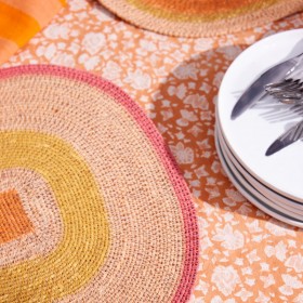 Set de table Mada - Corail Rose