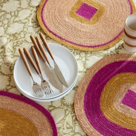 Set de table Mada - Maïs Rose