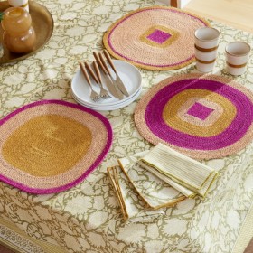 Set de table Mada - Fuchsia Maïs