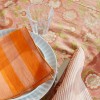 Lot de 2 Serviettes de Table - Larges Rayures Orange
