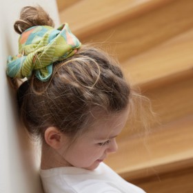 Indian Scarf Kid - Love Mon Coeur Blue Green