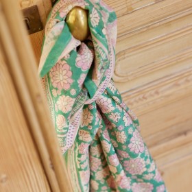 Indian Scarf Kid - London Green