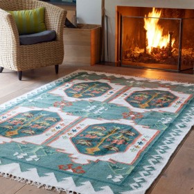 Carpet Maya - 160 x 230 cm - Ecru Green