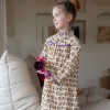 Robe Vanina - Ecru / Violet