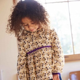 Blouse Louison - Ecru / Purple