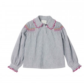Blouse Sydney - Blue / White Stripes