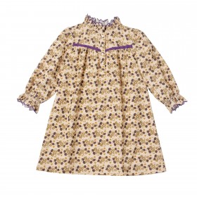 Robe Vanina - Ecru / Violet